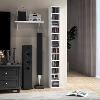 Cd Storage Bookcase White