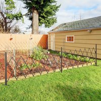 Dark Brown Expanding Trellis Fence 405Cm X 103.5Cm