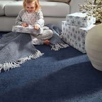 200Dia Reef Navy Circle Rug