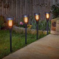 Urbane Flaming Stake Light 4Pk