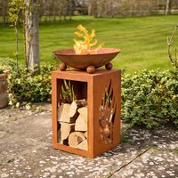 Fuego Firepit & Log Store