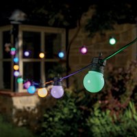 Multi Coloured X 10 Party Festoon String Lights