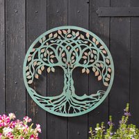 Tree Of Life Verdigris Wall Art 50Cm