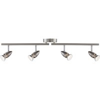 Lighting Collection 4Lt Spotlight Split Bar Satin Silver
