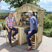 Garden Bar And 2 Stool Set
