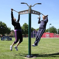 Triple Pull - up Station Outdoor Fitness Equipment Triple Pull - up Station Outdoor Fitness Equipment