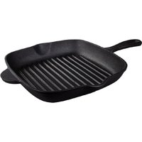 Tramontina Pre - Seasoned Cast Iron Square Griddle Pan 27cm Tramontina Pre - Seasoned Cast Iron Square Griddle Pan 27cm