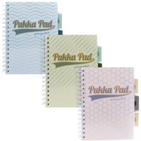 Pukka Pad Haze Project Book A5 Wirebound 200 Pages 80GSM Ruled Sheets with Repositionable Dividers (3) Assorted Pukka Pad Haze Project Book A5 Wirebound 200 Pages 80GSM Ruled Sheets with Repositionable Dividers (3) Assorted