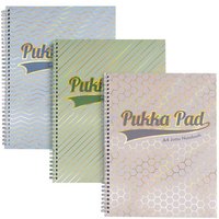Pukka Pad Haze Jotta Notepad A4+ Wirebound 200 Pages 80GSM Ruled Sheets (3) Assorted Pukka Pad Haze Jotta Notepad A4+ Wirebound 200 Pages 80GSM Ruled Sheets (3) Assorted