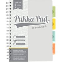 Pukka Pads Pukka Pad B5 Study Book with 4 Coloured Dividers 3 Types of Paper Ruling and Revision Cards Pukka Pads Pukka Pad B5 Study Book with 4 Coloured Dividers 3 Types of Paper Ruling and Revision Cards