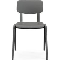 Sutton One Piece Plastic Stacking Classroom Chair - Iron Grey - Size 6 - 460mm (14 yrs - Adult) Sutton One Piece Plastic Stacking Classroom Chair - Iron Grey - Size 6 - 460mm (14 yrs - Adult)