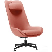 Tina High Back Lounge Chair With Headrest On Black Aluminium Base - Petra Tina High Back Lounge Chair With Headrest On Black Aluminium Base - Petra