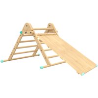 TP Active - Tots Wooden Climbing Triangle with Slide TP Active - Tots Wooden Climbing Triangle with Slide