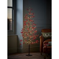 Indoor Outdoor Light Up LED Red Berry Tree