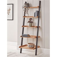 View Leaning oak ladder shelf View Leaning oak ladder shelf