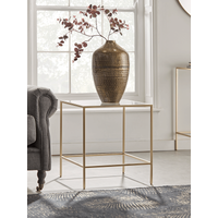 View Villette side table - soft gold View Villette side table - soft gold