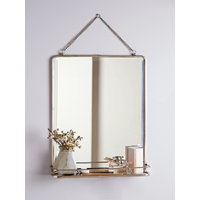 View Antique silver french folding mirror - large View Antique silver french folding mirror - large