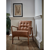 View Mid century armchair - leather View Mid century armchair - leather