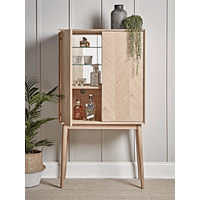 View Chevron oak drinks cabinet View Chevron oak drinks cabinet