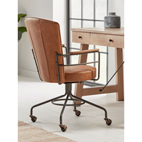 View Industrial style office chair - tan View Industrial style office chair - tan