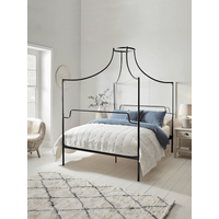 View Luna canopy kingsize bed - black View Luna canopy kingsize bed - black