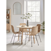 View Chevron oak dining table - round View Chevron oak dining table - round