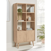 View Chevron oak display unit View Chevron oak display unit