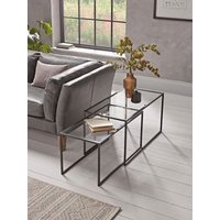 View Glass nesting side table View Glass nesting side table