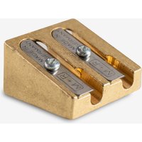 Jakar : Brass Double Hole Pencil Sharpener : Wedge Shape