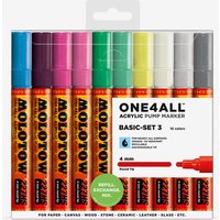 Molotow : One4All : 227HS : Acrylic Marker : Basic Set 3 : 10 Colours