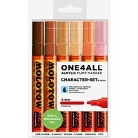 Molotow : One4All : 227HS : Acrylic Marker : Character Set : 6 Colours