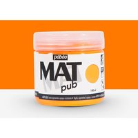 Pebeo : Mat Pub : Acrylic Paint : 140ml : Fluorescent Orange