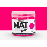 Pebeo : Mat Pub : Acrylic Paint : 140ml : Fluorescent Pink