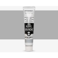 Turner : Acrylic Gouache Paint : 20ml : Neutral Grey 7. 3