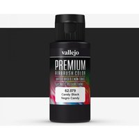 Vallejo : Premium Airbrush Paint : 60ml : Candy Black Transparent