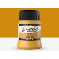 Daler-Rowney : System3 : Screen Printing Acrylic Paint : 250ml : Yellow Ochre