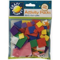 Craft Planet : Crafty Foam : Pack of 75 : Squares : Assorted Colours