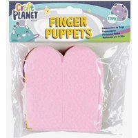 Craft Planet : Finger Puppets : Pack of 10 : Assorted Colours
