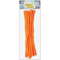 Craft Planet : Chenille Stems : 300mm : Pack of 20 : Orange