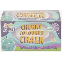 Craft Planet : Chunky Coloured Chalk : Pack of 40