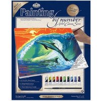 Royal & Langnickel : Painting By Numbers : Canvas : Dolphins & Surf