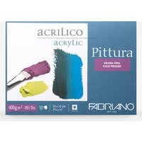 Fabriano : Pittura : Acrylic Block : 185lb : 400gsm : 9.75x14in : 25x35cm :10 Sheets