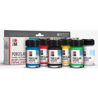 Marabu : Porcelain & Glass : Glossy : Starter Set : 6 x 15ml