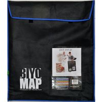 Biyomap : Reusable Artwork Transport and Storage Bag : 60x70cm (Apx.24x28in) (Blue)