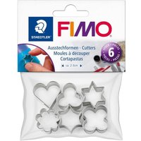 Staedtler : Fimo : Metal Shaped Cutters 6 Assorted Shapes