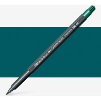 Caran Dache : Fibralo Water Soluble Brush Pen : Peacock Green