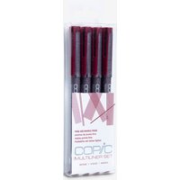 Copic : Multiliner : Pigment Pen : Wine : Set of 4