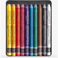 Caran d'Ache : Neocolor II : Watercolour Crayon : 10 in a Metal Box