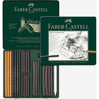 Faber-Castell : Pitt : Charcoal : Metal Tin Set of 24