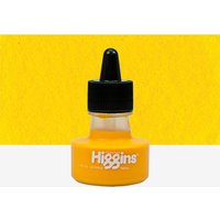 Higgins : Pigmented Ink : Waterproof : 1oz (29.6ml) : Yellow